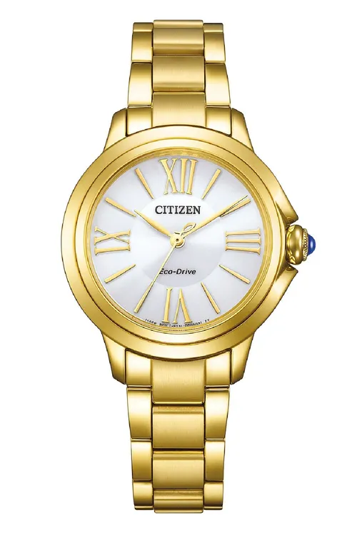 Citizen EM1162-52A Eco-Drive Solar Damenarmbanduhr Goldfarben