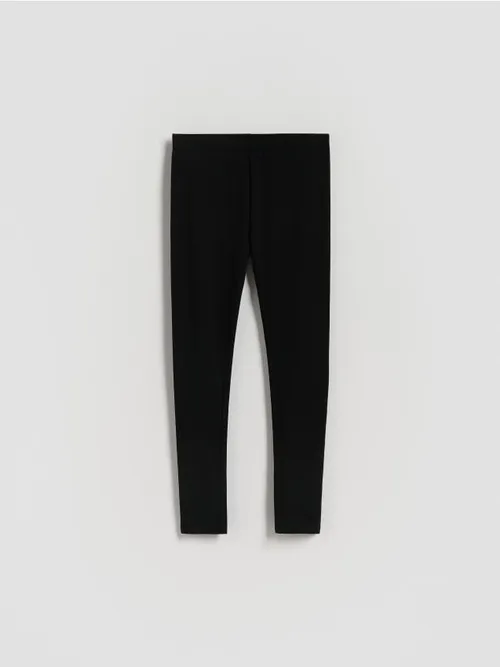 Reserved - Bawełniane legginsy - czarny