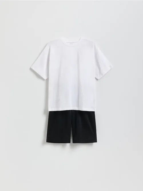 Reserved - Dzianinowy komplet - biały