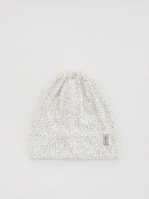 Reserved - Bawełniana czapka - ciemnoszary