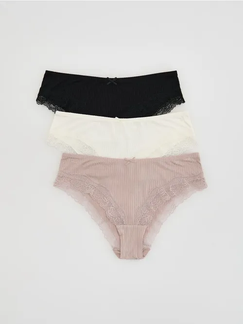 Reserved - Majtki typu hipster 3 pack - czarny