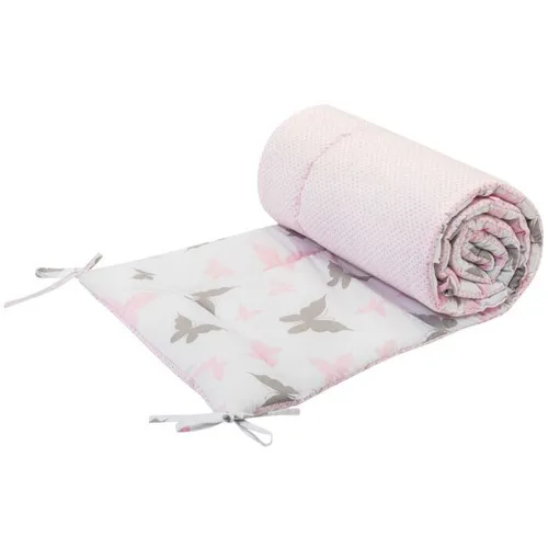 Bomimi Mantinel do postýlky 180 cm - Motýlci - Růžová