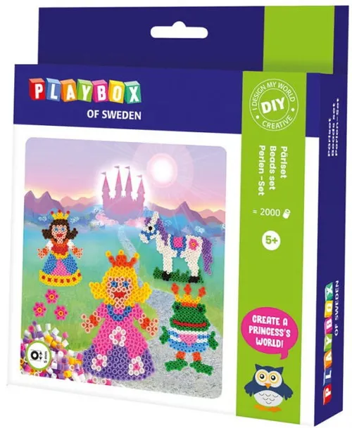 Playbox Korálky zažehlovací - Princezna, 2000ks