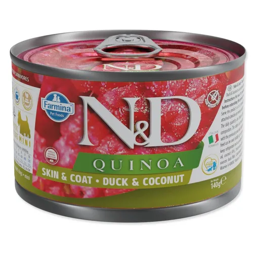 KONZERVA N&D DOG QUINOA DUCK & COCONUT 140g