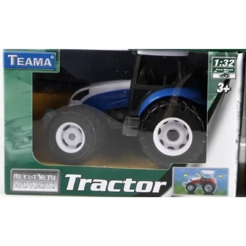 Traktor 13cm modrý