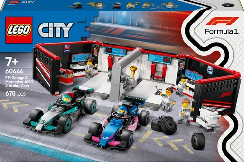 LEGO LEGO City Garáž F1 a vozy Mercedes-AMG a Alpine 60444