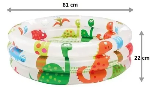 Intex 57106 bazének pro miminka tříkruhový dinosauři