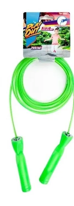 Švihadlo 280 cm s plastovou rukojetí s kuličkovými ložisky zelené