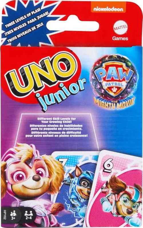 Mattel karty uno junior tlapková patrola ve velkofilmu hpy62