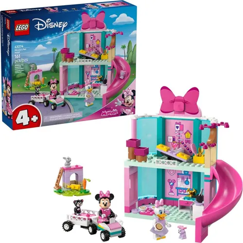 Lego disney 43274 minnie a hotel pro domácí mazlíčky