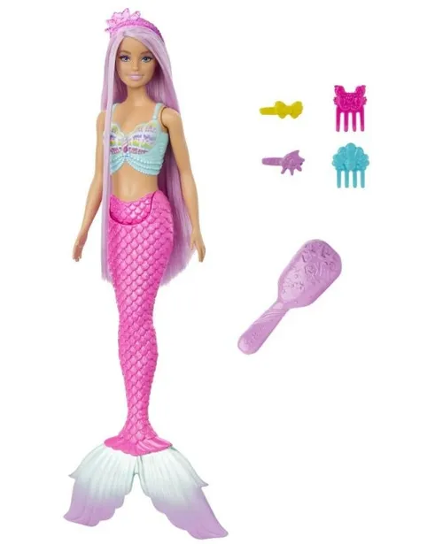 Mattel hrr00 barbie pohádková panenka s dlouhými vlasy - mořská panna