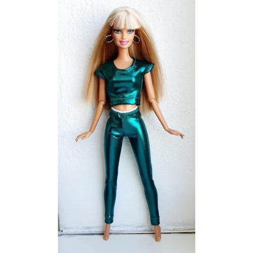 Lovedolls tmavězelená sada top a legíny