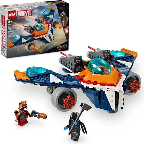 Lego marvel 76278 rocketův tryskáč warbird vs. ronan