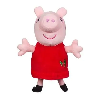 Peppa pig plyšová peppa červené šatičky 15 cm