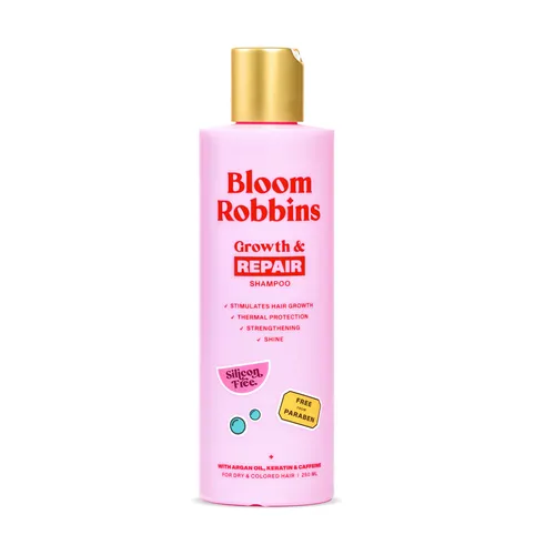 Bloom Robbins Growth & Repair shampoo - šampon na regeneraci pro barvené a poškozené vlasy 250 ml
