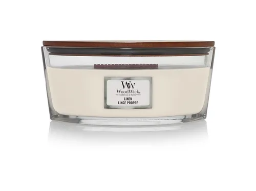 WoodWick Vonná svíčka loď Linen 453,6 g