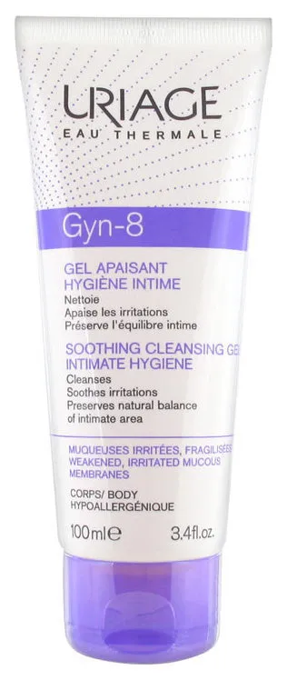 Uriage Zklidňující čisticí gel na intimní hygienu Gyn 8 (Soothing Cleansing Gel) 100 ml