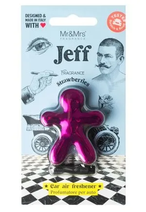 Mr&Mrs Fragrance Jeff Chrome Strawberries - parfum pentru mașină
