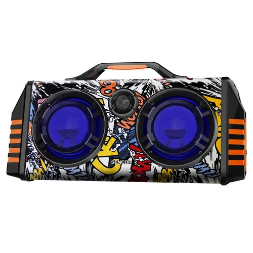 Sencor SSS 3600 KIDS Detský Bluetooth reproduktor s mikrofónom Karaoke s možnosťou nahrávania, Viacfarebné LED osvietenie reproduktora, Vstavaná