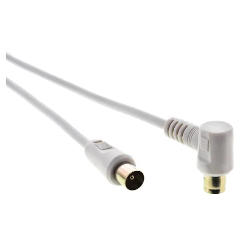 Sencor SAV 169-075 Anténny koaxiálny kábel Plne tienený, Vidlica - zásuvka 90 ° Dĺžka 7,5 m, .