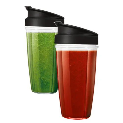 Sencor SBB 002BK Nutri fľaše Náhradné fľaše pre Sencor nutri mixér SNB 430x a SNB 660x, BPA free, 2x nádoba (objem: 0,8l) .