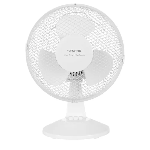 Sencor SFE 2310WH Stolný ventilátor 2 rýchlosti, Priemer lopatiek 23 cm, Automatická horizontálna rotácia v uhle 90° s možnosťou vypnutia, .