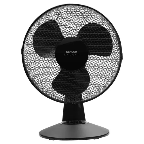 Sencor SFE 3011BK Stolný ventilátor 3 rýchlosti, Priemer lopatiek 30 cm, Automatická horizontálna rotácia v uhle 90° s možnosťou vypnutia, .