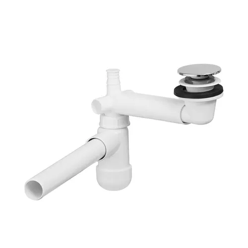 Umývadlový sifón PRELOC 400 + odtok klik-klak chróm