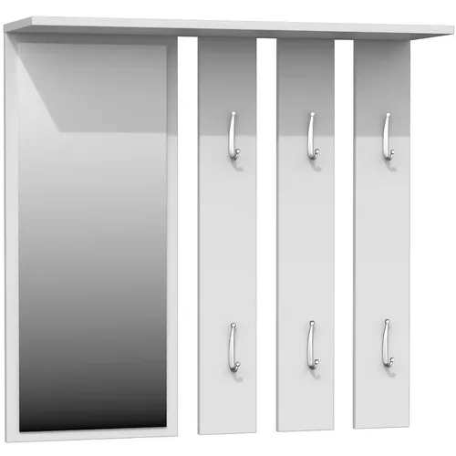 Vešiaková stena Opal biela mat