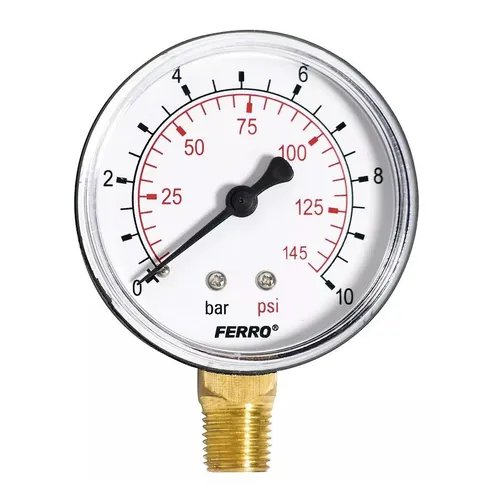 Manometer 63mm 1/4" radiálny 0-10bar