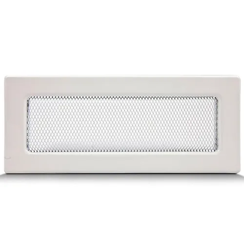 Komínová mriežka biela bez žalúzií 10.5X25 4F11250W