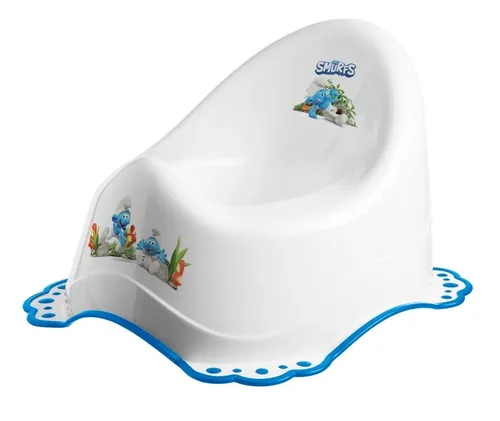 Maltex Nočník s protišmykom The Smurfs - biela/modrá