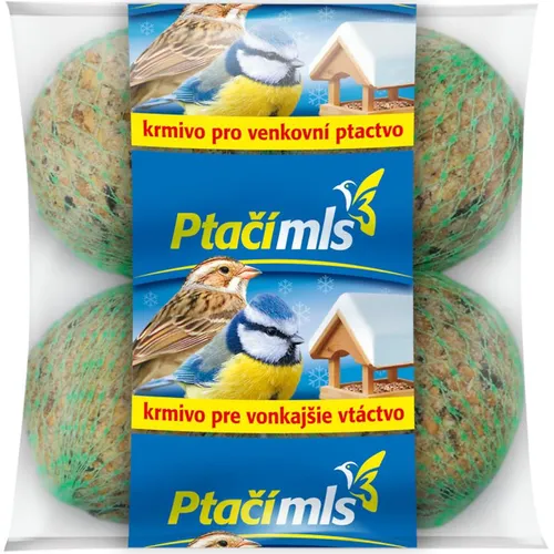 Ptačí Mls - krmivo pre vtáky, guľa 4 ks x 85 g