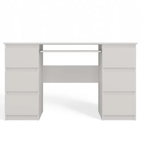 Písací stôl Kuba Biela Mat Antracit