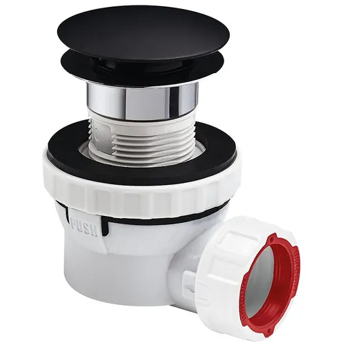 Umývadlový sifón Nano Quick-Clack mat čierny 30723978