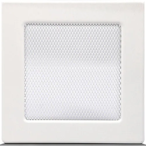 Komínová mriežka biela bez žalúzií 17X17 4F1717OW