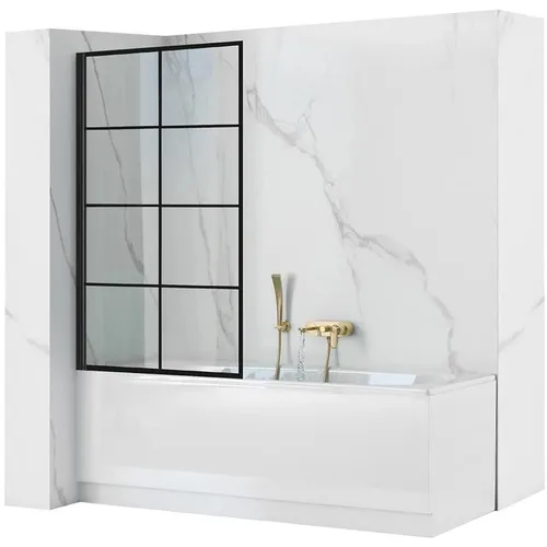 Vaňová zástena Lagos-1 fix pevný 70x140 black