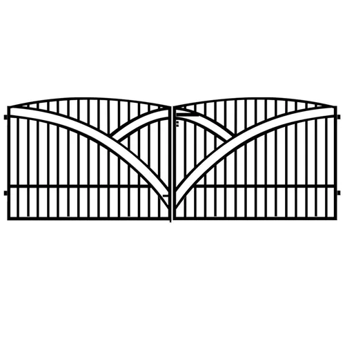 Brána Genua 397x145 ZN RAL9005 mat