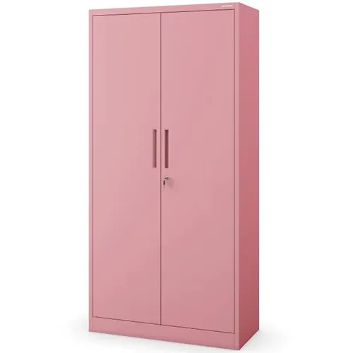 Kovová kancelárska skriňa Dawid pastelovoružová