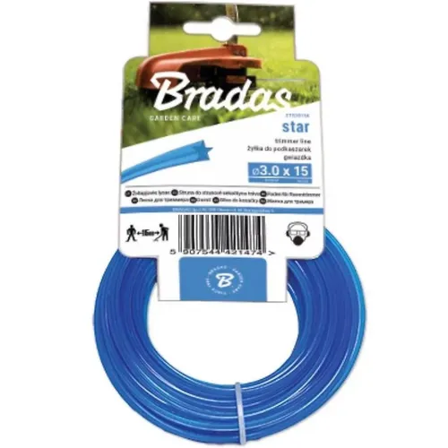 Struna do kosačky Trimmer 1,3 mm x 15 m ZTG1315K hviezdicová