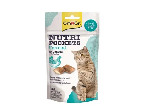 GimCat Nutripockets dentální 60 g