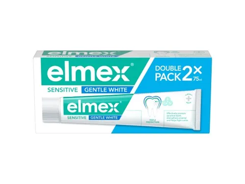 elmex Sensitive Gentle White zubní pasta duopack 2 x 75 ml