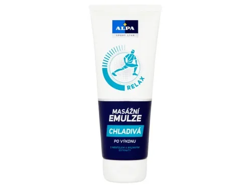 Alpa Relax Masážní emulze chladivá 210ml