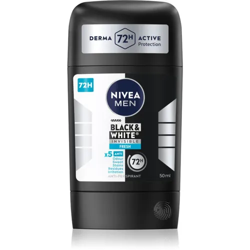 NIVEA MEN Black & White Invisible Fresh tuhý antiperspirant pro muže 50 ml