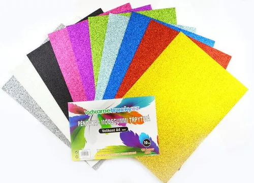 SMT Penovka A4 mix trblietavá (10ks)