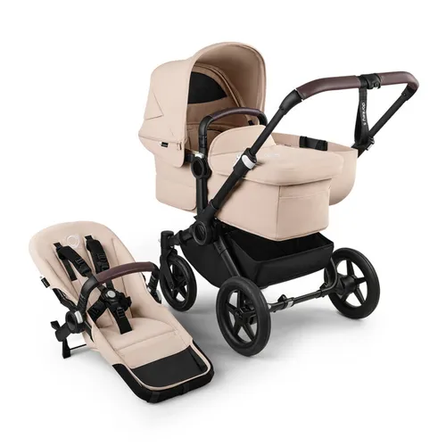 BUGABOO Kočárek kompletní Donkey 5 Mineral Mono Black/Desert Taupe-Desert Taupe