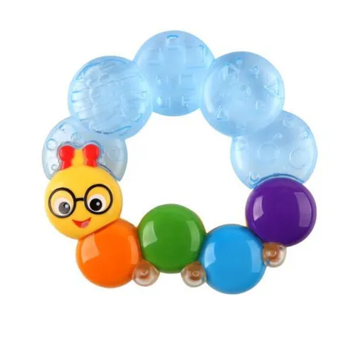 BABY EINSTEIN Kousátko plněné vodou Teether-pillar modrá 3m+