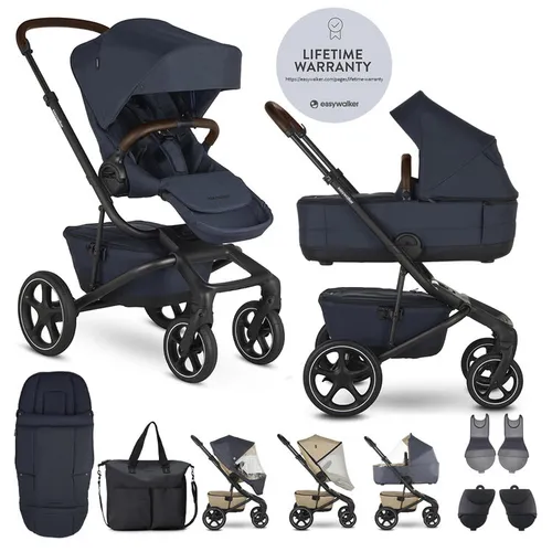 EASYWALKER SET XXL kočárek kombinovaný Jimmey Indigo Blue s příslušenstvím