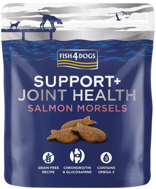 FISH4DOGS Pamlsky pro psy SUPPORT+ zdravé klouby s losos 225 g