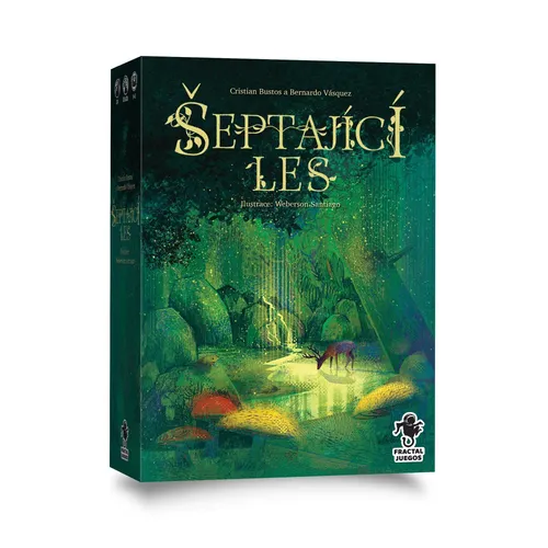 Blackfire Šeptající les desková hra pro 2–6 hráčů se solo variantou CZ pravidla 60 úkolových karet a 104 dílků